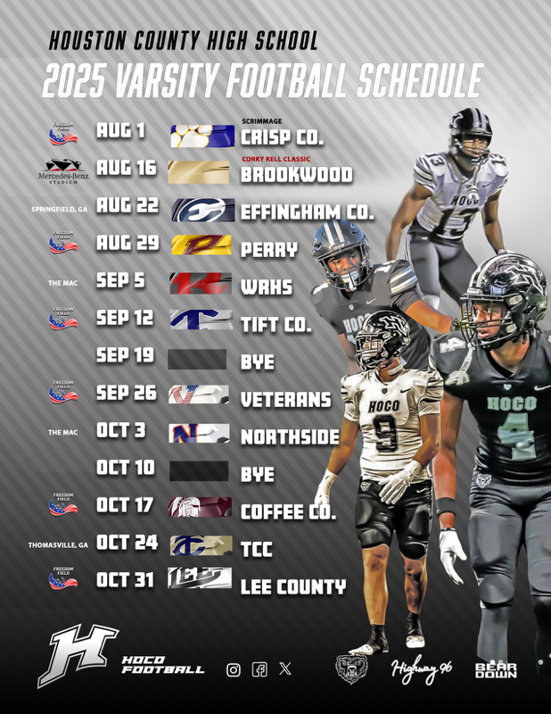 2025 HoCo Football Schedule